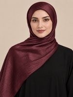 Luxe Crinkle Silk - Burgundy maroon