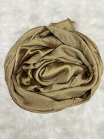 Luxe Crinkle Silk - Dull Gold