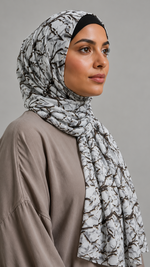 EarthBound | White | Lawn Printed Hijab