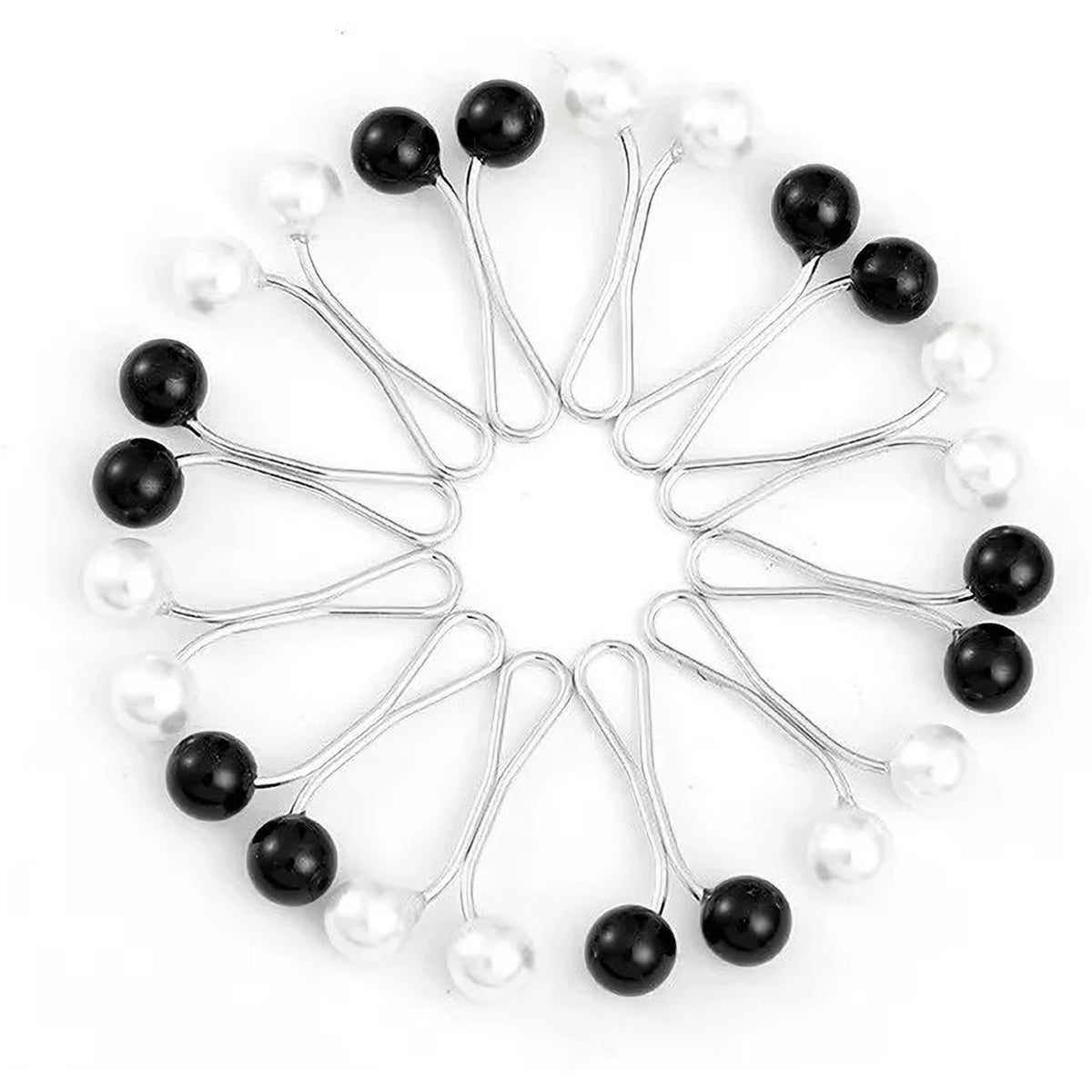 Turkish Hijab Pins | Black & White