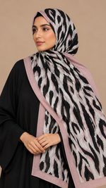 Safari Rose Pink | Lawn Printed Hijab