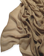 Lawn Full Sequins Hijab | Mocha