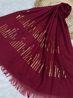 Radiant Sequins Stripes- Red