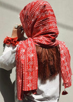 Bold Crimson Red Chunri | Stole