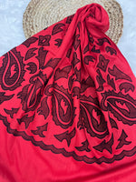 The Velvet Motif Series | Tomato Red