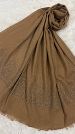 Lawn Stone Drop Hijab | Caramel Brown