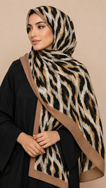 Safari Mocha Taupe | Lawn Printed Hijab