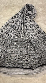 Noir Bloom| Lawn Printed Hijab