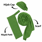 3-in-1 Hijab Essential Set | Green