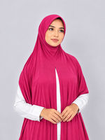 Instant Pre-Sewn Jersey Hijab | Fuchsia Pink