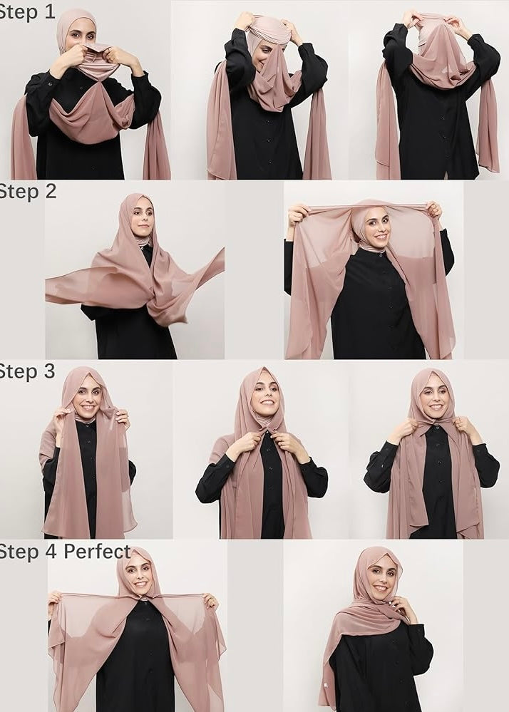Instant Magnet Hijab | Burnt Caramel