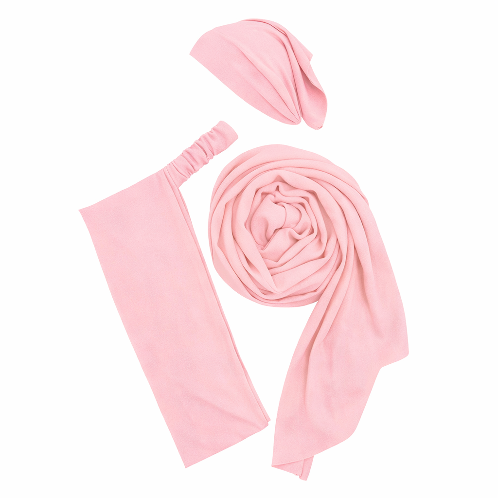 3-in-1 Hijab Essential Set | Baby Pink