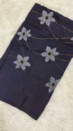 Threaded Lawn Floral Hijab | Floral | Purple