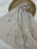 Starry Shine Hijab –Nude
