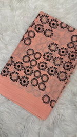 Lawn Block Print Hijab | Floral | Peech