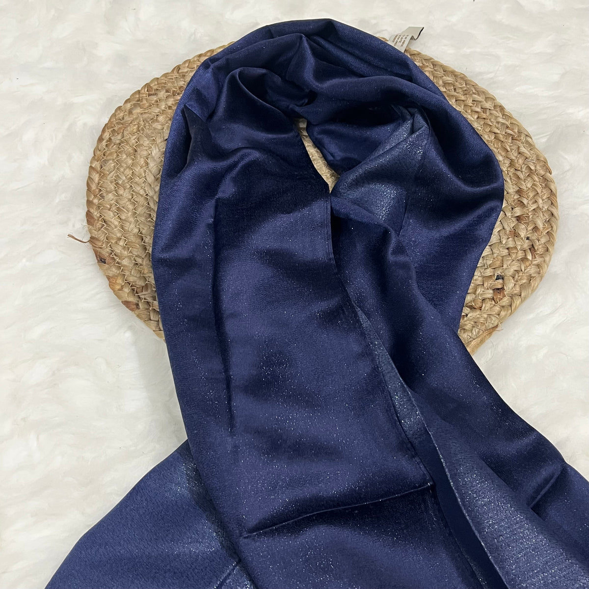 Shimmer Satin Glow - Navy Blue