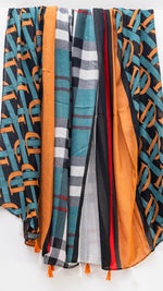 Bold Monogram Checks | Emerald Rust