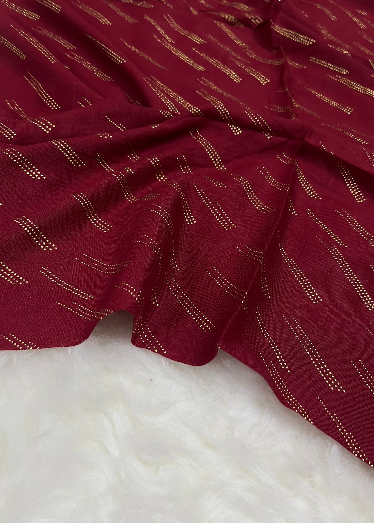 Lawn Zari Noor Hijab | Red