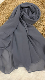 Imported Georgette | Slate Grey