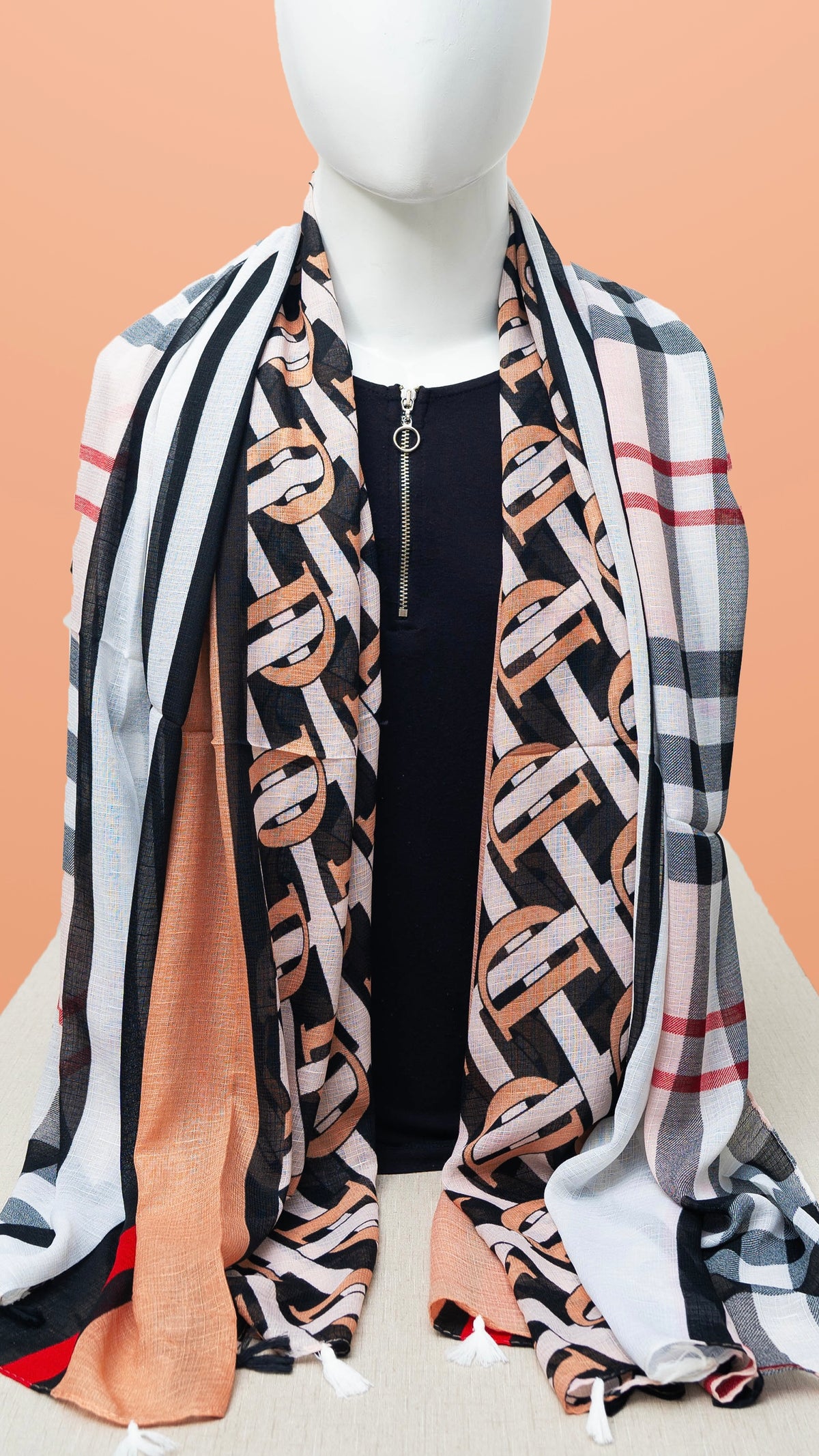 Bold Monogram Checks | Beige Classic