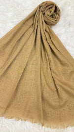 Lawn Dotted Stones Hijab | Caramel