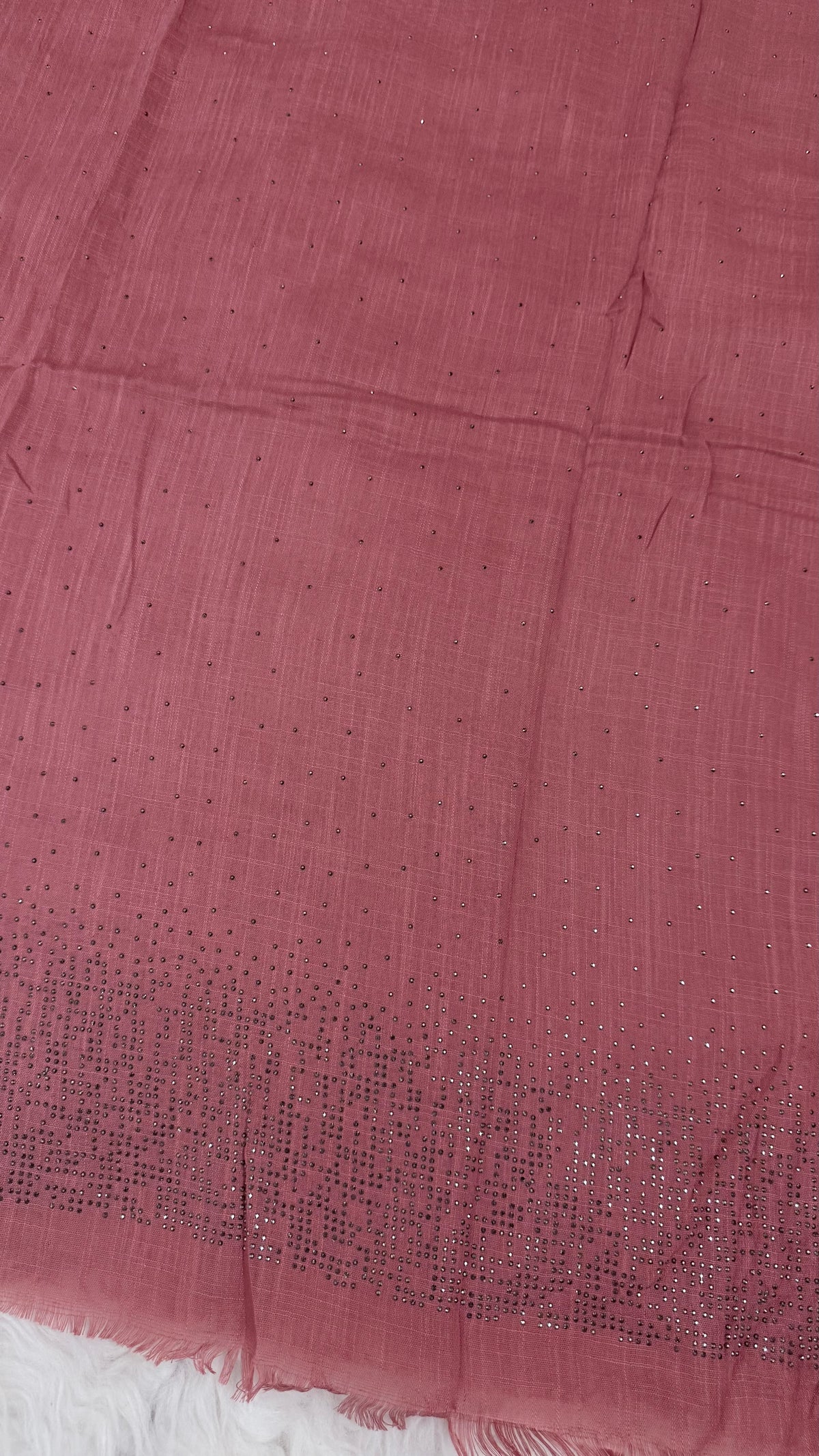 Lawn Stone Drop Hijab | Peachy Pink