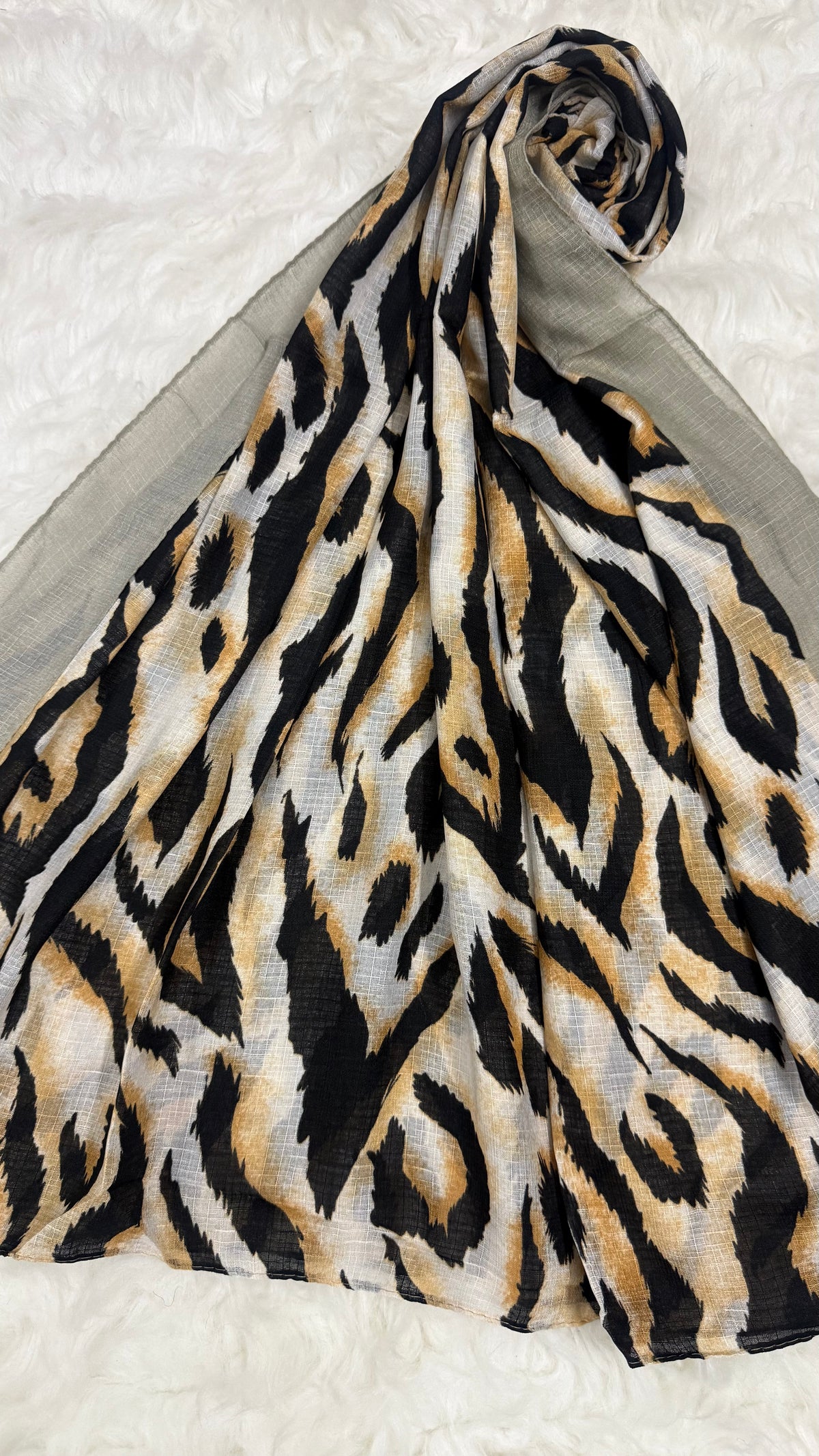 Safari Sage Grey | Lawn Printed Hijab