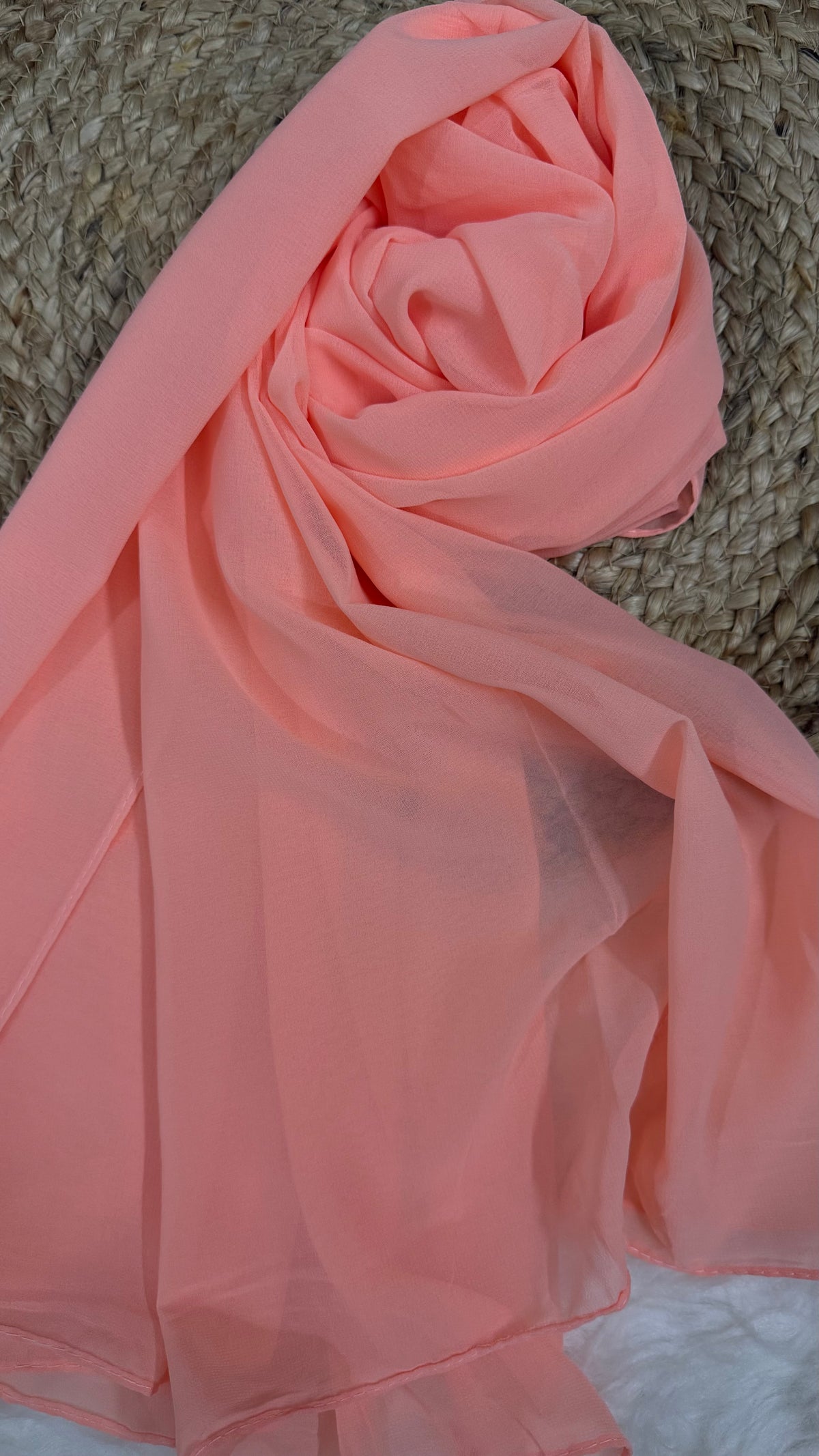 Imported Georgette | Peach Blush