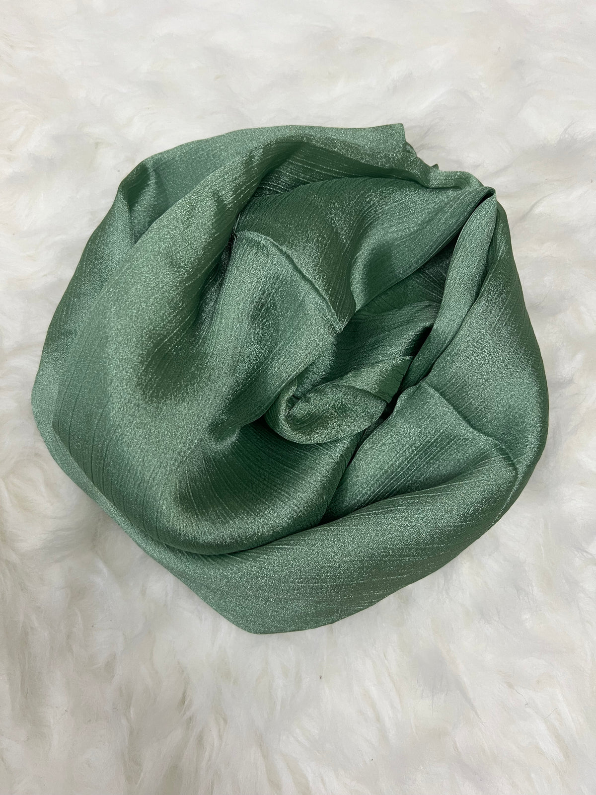 Luxe Crinkle Silk - Sage Green