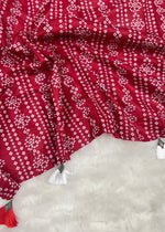 Bold Crimson Red Chunri | Stole