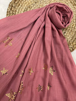 Starry Shine Hijab –Rosewood Pink