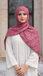 Royale Lawn Jacquard | Dusty Rose Pink