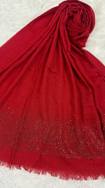 Lawn Stone Drop Hijab | Brick Red