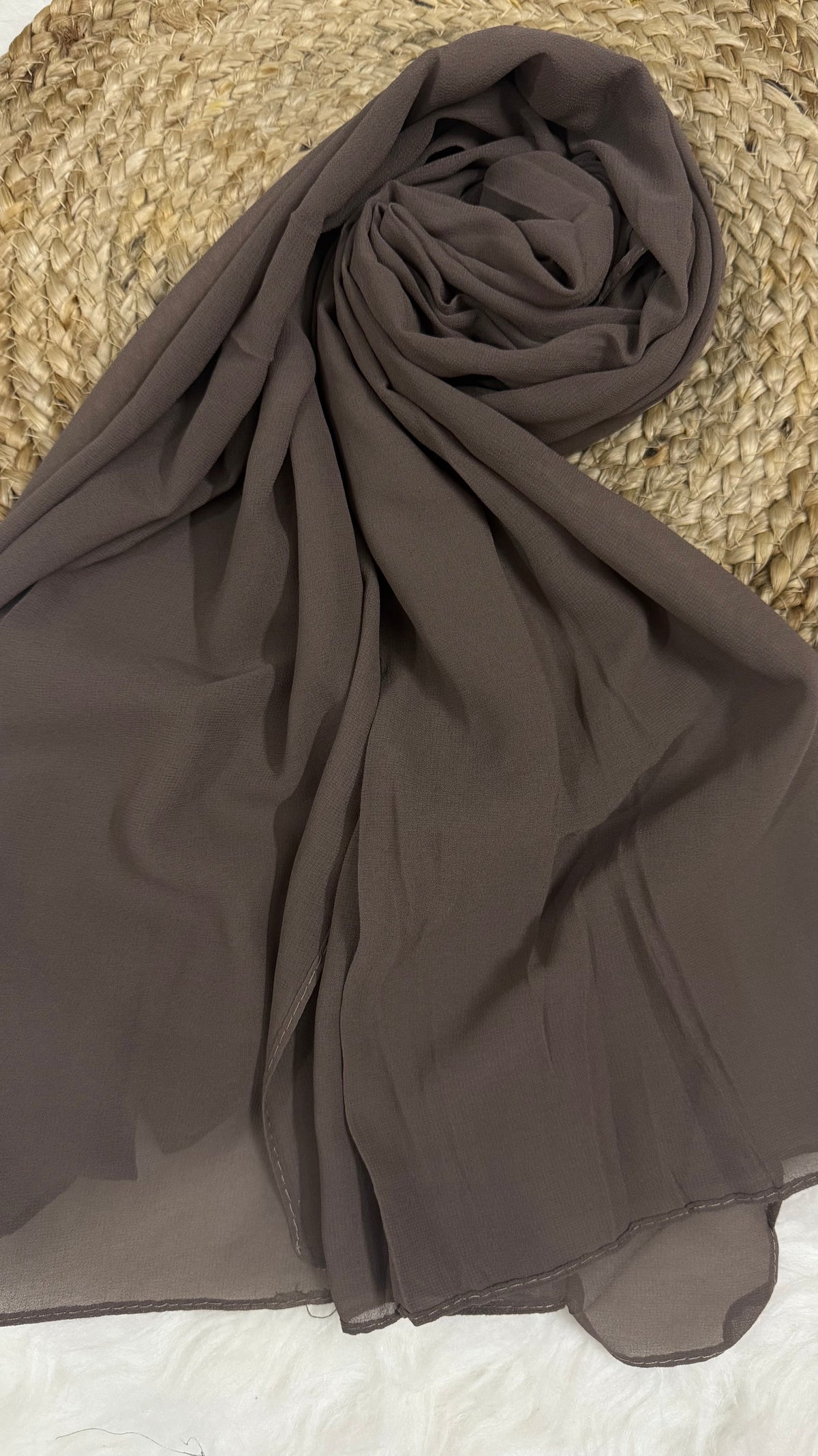 Imported Georgette | Mushroom Taupe