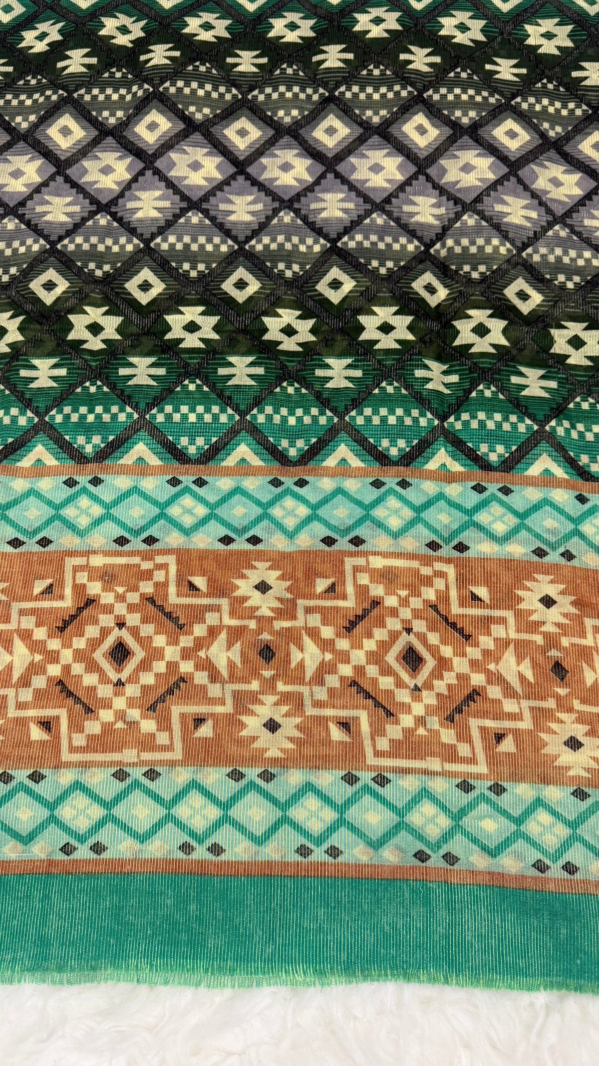 Tribal Emerald | Lawn Printed Hijab