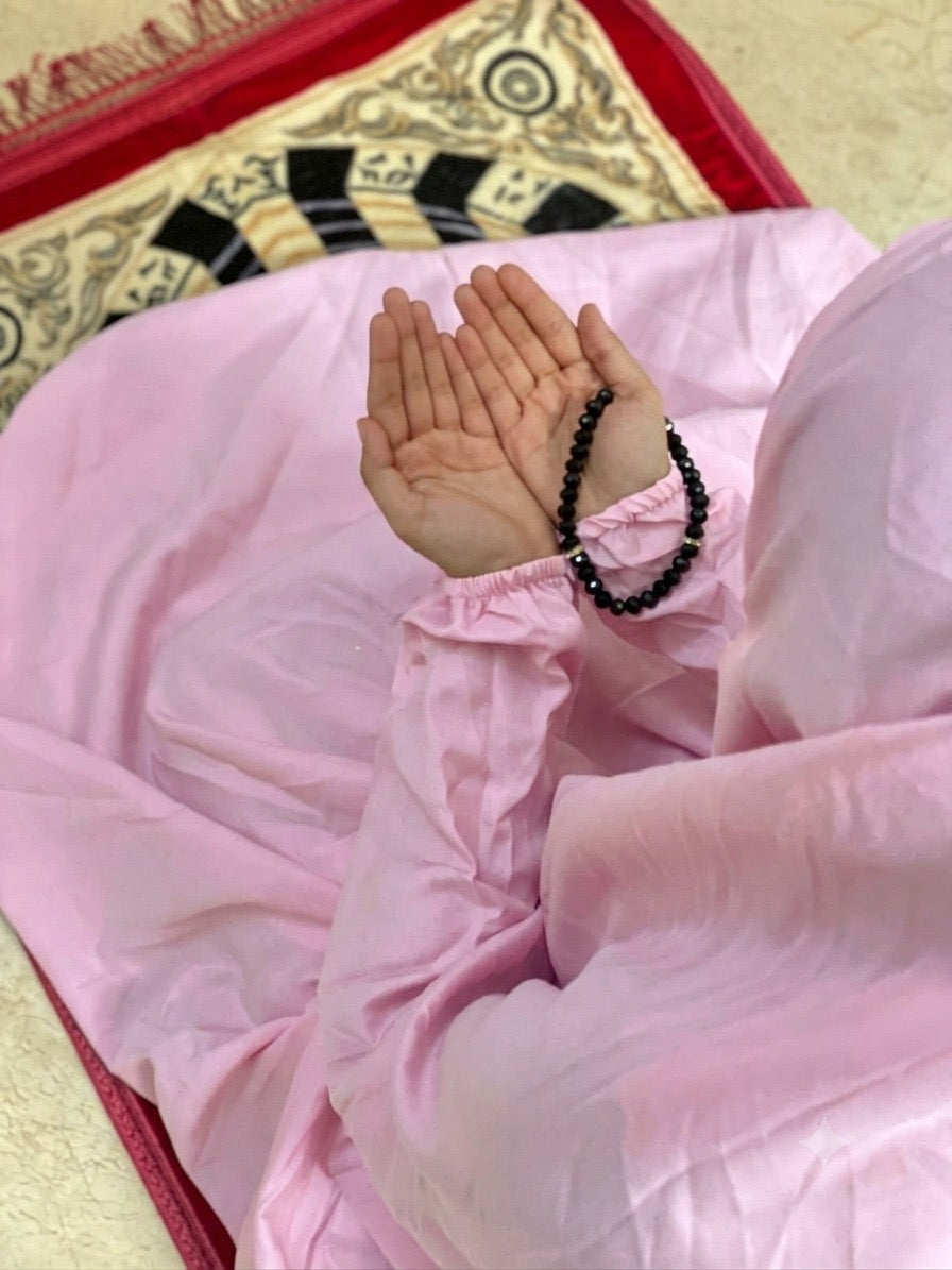 Modest Namaz Chaddar – Full Coverage Prayer Gown (Baby Pink)