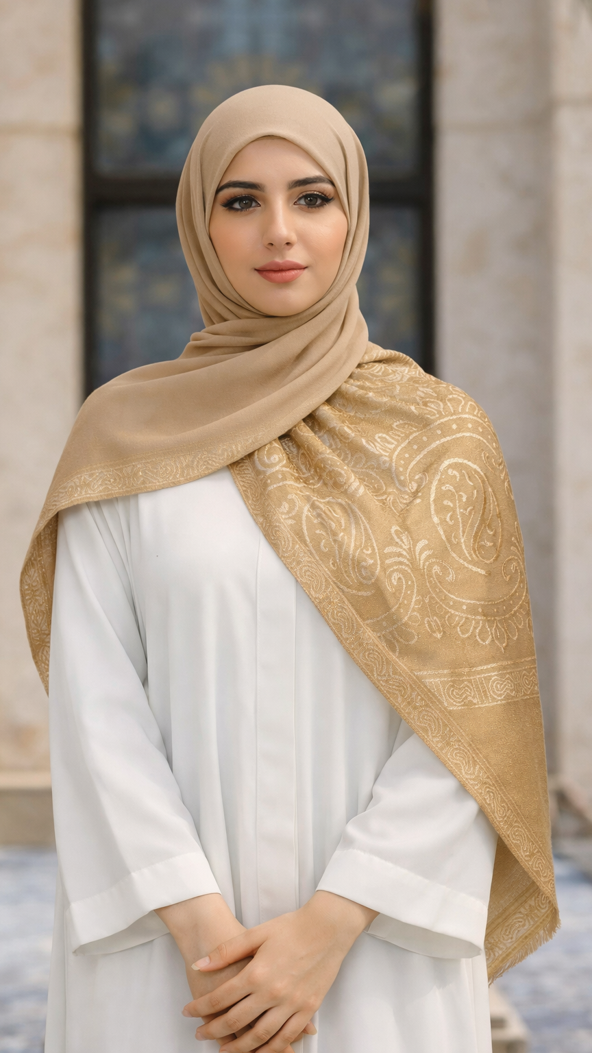 Royale Lawn Jacquard | Soft Gold Beige