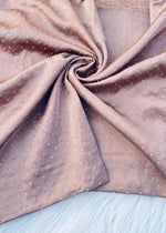 Silk Embellished Hijabs | Rose Gold