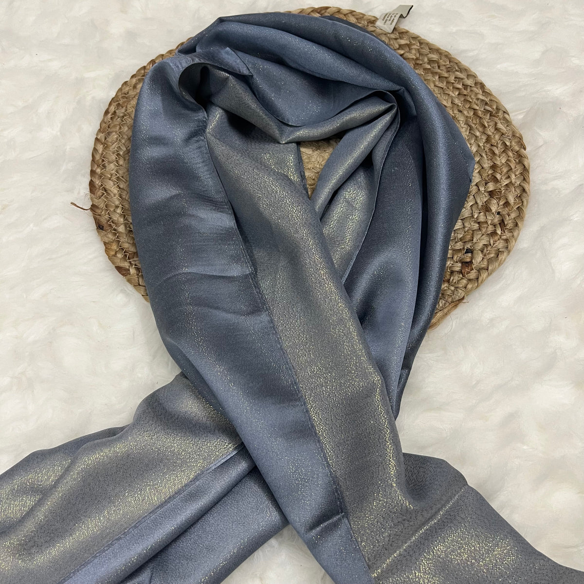 Shimmer Satin Glow - Steel Blue