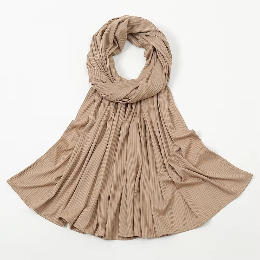 Soft Rib Jersey Hijabs | Light Khaki