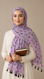 Lilac Confetti | Lawn Printed Hijab