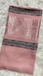 Lawn Jacquard Border | Baby Pink