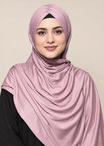 Criss Cross Bamboo Jersey Hijab | Blush Nude