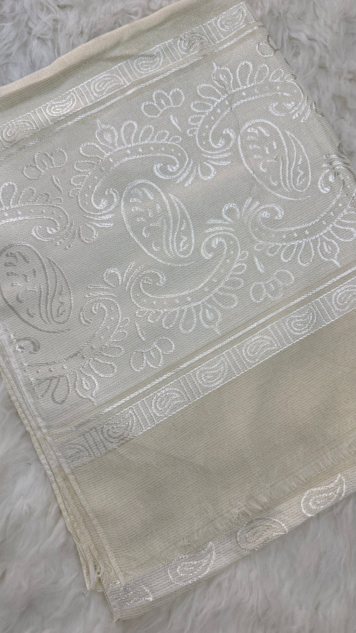 Royale Lawn Jacquard | Pearl Cream