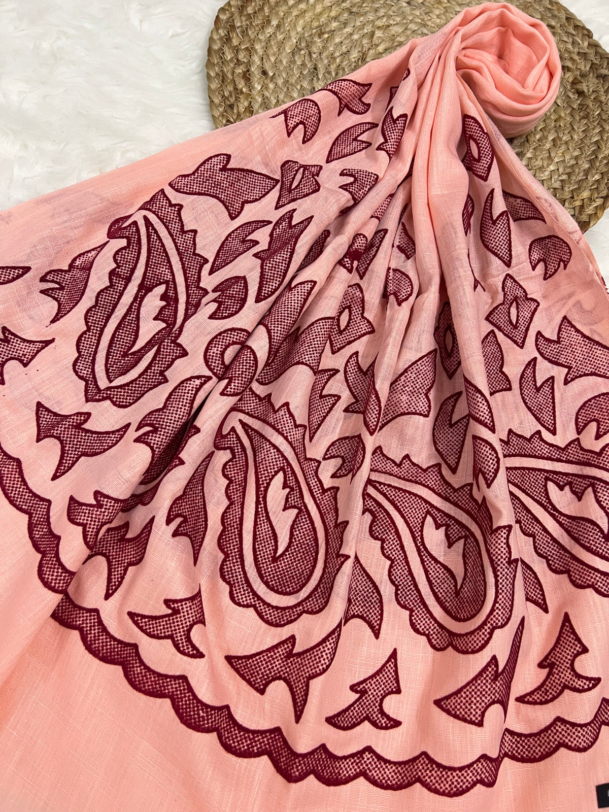 The Velvet Motif Series | Peachy Pink 01