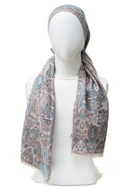 Vintage Loom | Dusty Teal Grey Paisley