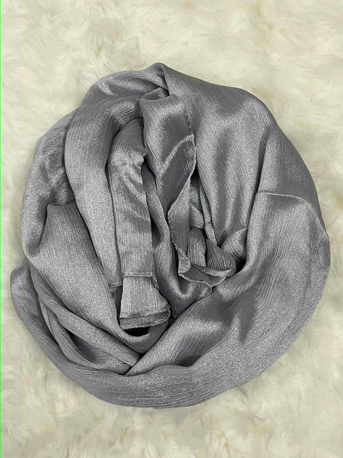 Luxe Crinkle Silk - Silver