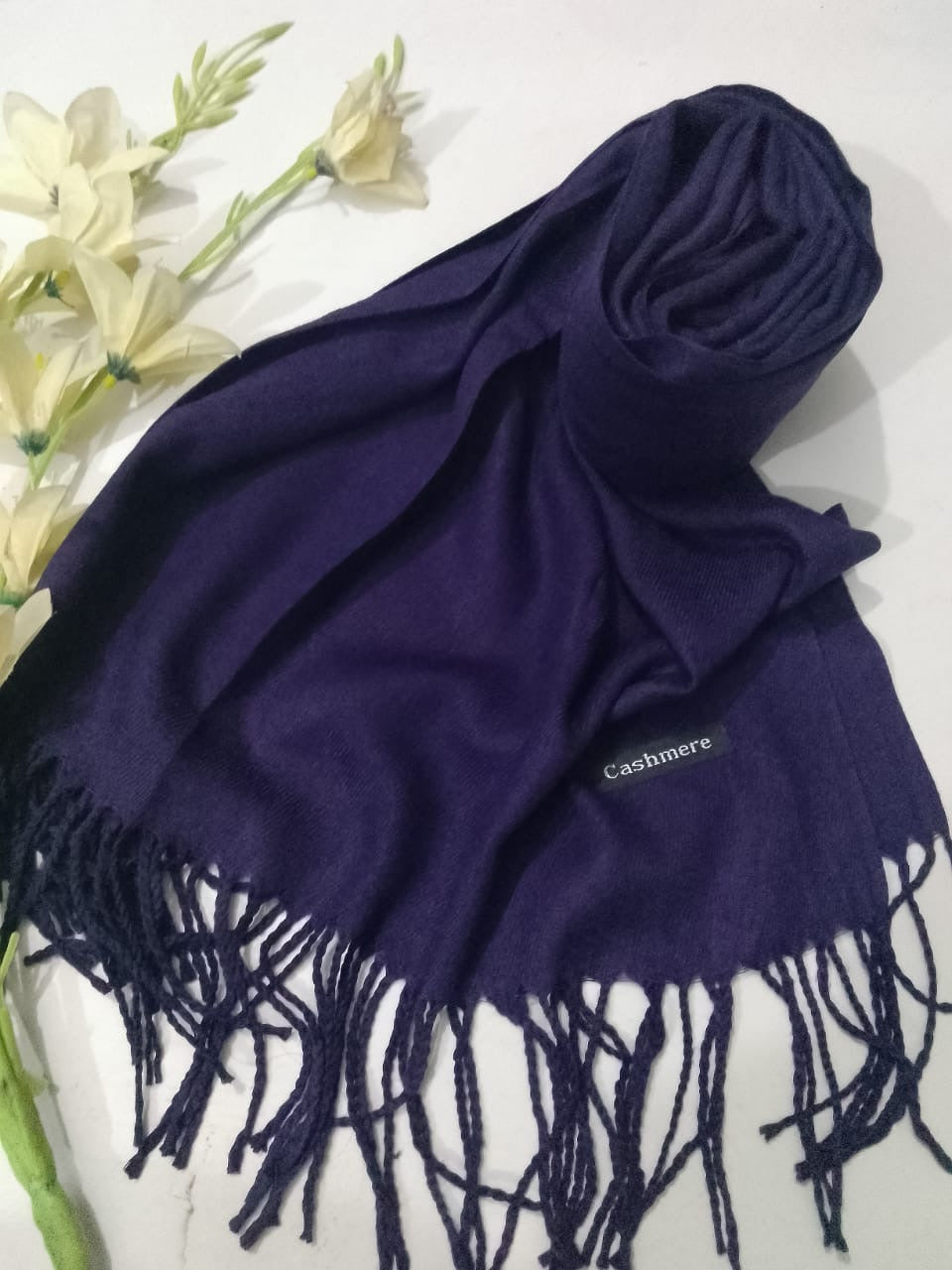 Winter Cashmere Hijab | Purple