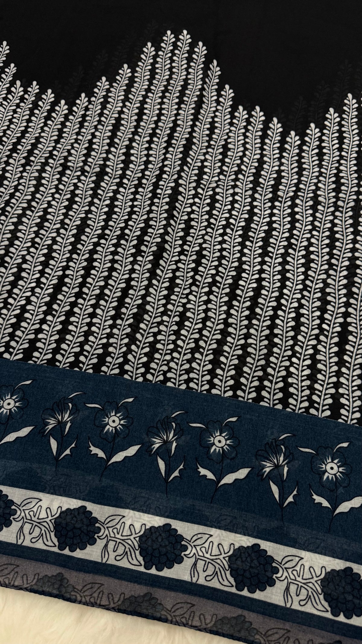 Midnight Blue | Lawn Printed Hijab