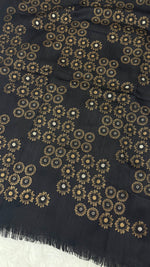 Lawn Block Print Hijab | Floral | Black